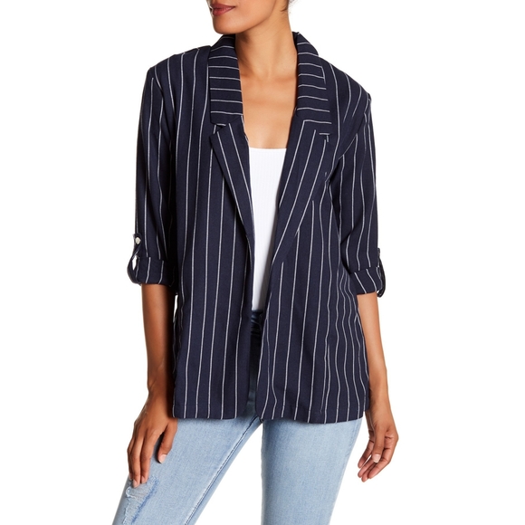 Cotton On Jackets & Blazers - Cotton On Stripe Open Blazer